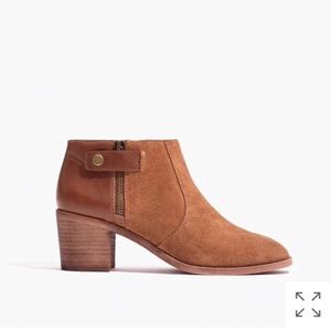 Madewell Alicia Boot in burnt sienna. Worn once.